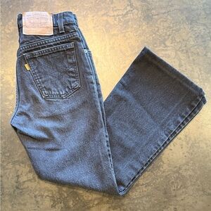 Vintage Black Levi's 917 Boot Cut Jeans size 3 JR Short. Check measurements